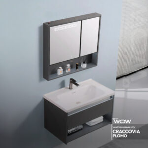 VANITORIO MINIMALISTA CRACCOVIA PLOMO STONE