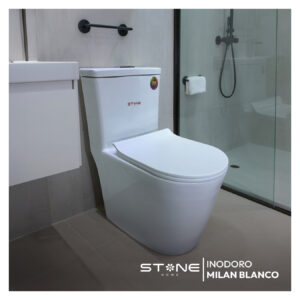 INODORO ONE PIECE MINIMALISTA MILAN BLANCO STONE